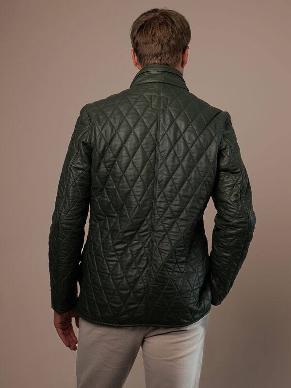 Lancaster Mens Quilted Leather Jacket