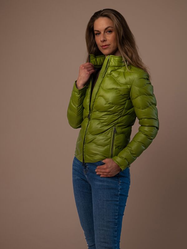 Monterey Ladies Leather Down Jacket