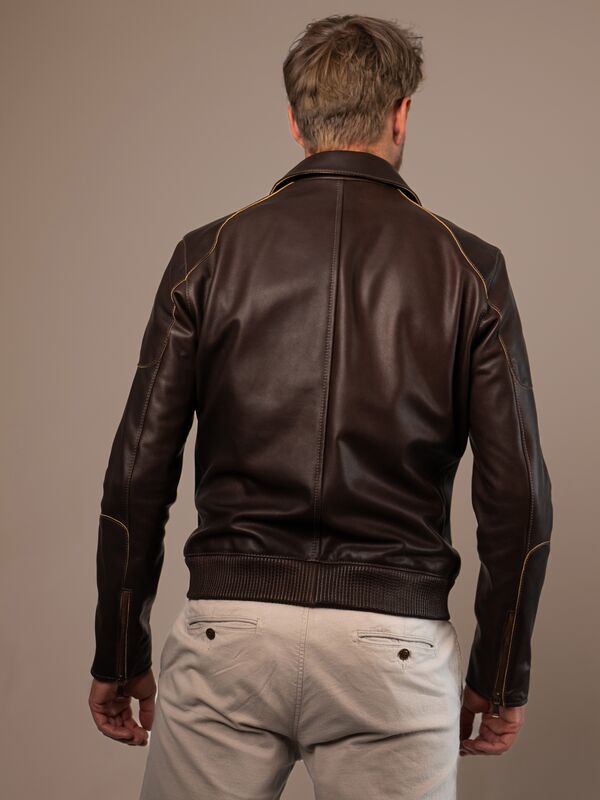Brünn Mens Leather Jacket